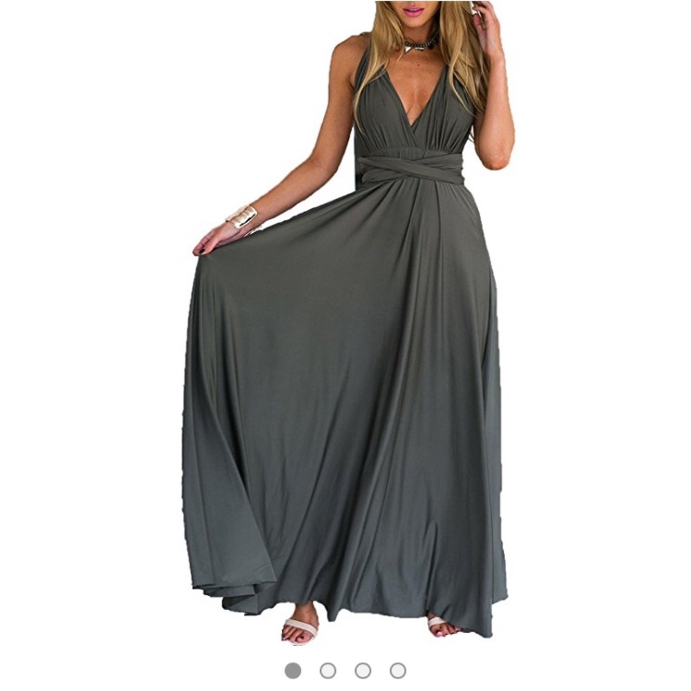 Long wrap dress